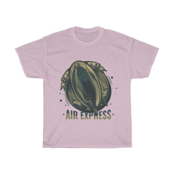 "Vintage Blimp / Retro Airship" - Unisex Heavy Cotton Tee - Image 14