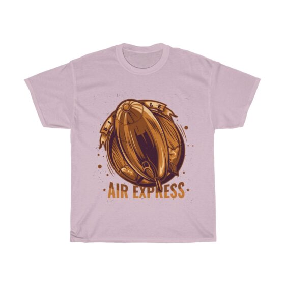 "Vintage Blimp / Retro Airship" - Unisex Heavy Cotton Tee - Image 14