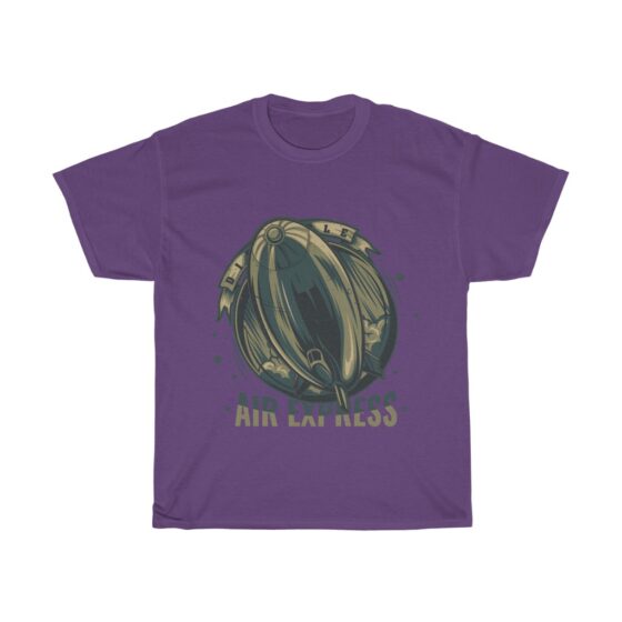 "Vintage Blimp / Retro Airship" - Unisex Heavy Cotton Tee - Image 13