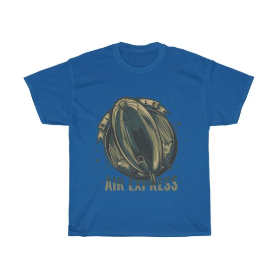 "Vintage Blimp / Retro Airship" - Unisex Heavy Cotton Tee - Image 11