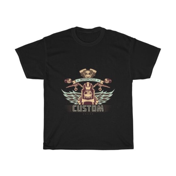 "Custom Motorcycle" - Unisex Heavy Cotton Tee