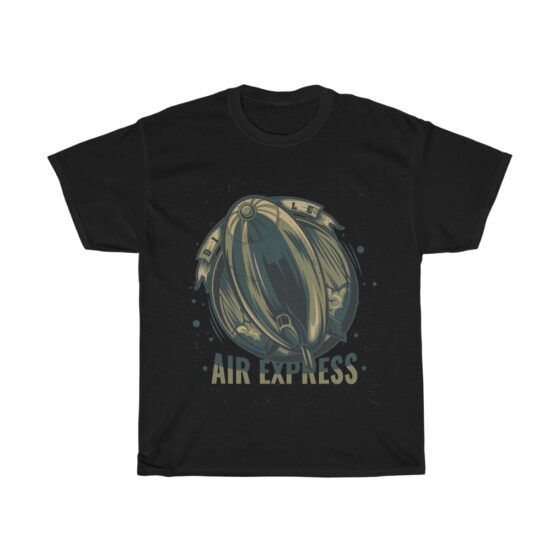 "Vintage Blimp / Retro Airship" - Unisex Heavy Cotton Tee