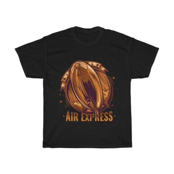 "Vintage Blimp / Retro Airship" - Unisex Heavy Cotton Tee