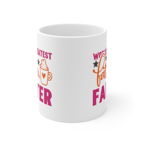 "World's Greatest Father Farter" - Funny Double Sided Print - White Ceramic Mug 11oz - Image 2