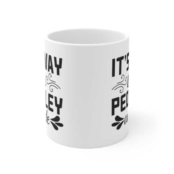 "It's Way To Peopley Outside" - Funny Double Sided Print - White Ceramic Mug 11oz - Image 2