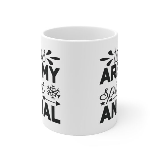 "Tacos are My Spirit Animal" - Funny Double Sided Print - White Ceramic Mug 11oz - Image 2