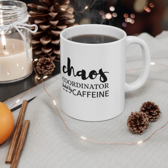 "Chaos Coordinator" - Funny Double Sided Print - White Ceramic Mug 11oz - Image 4