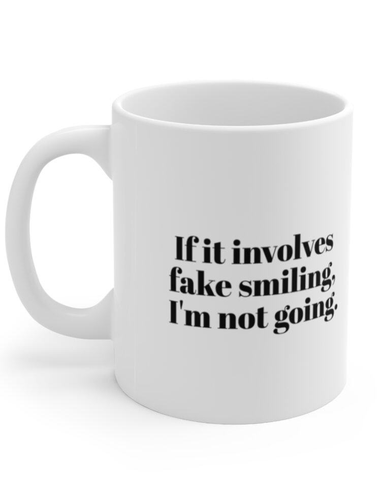 "Sweet face. Kind heart. Twisted sense of humor." - Funny Double Sided Print - White Ceramic Mug 11oz
