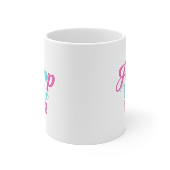 "Hoop There It Is!" - Funny Double Sided Print - White Ceramic Mug 11oz - Image 2