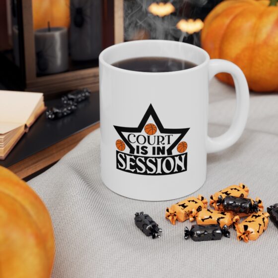 "Court is in Session" - Funny Double Sided Print - White Ceramic Mug 11oz - Image 7