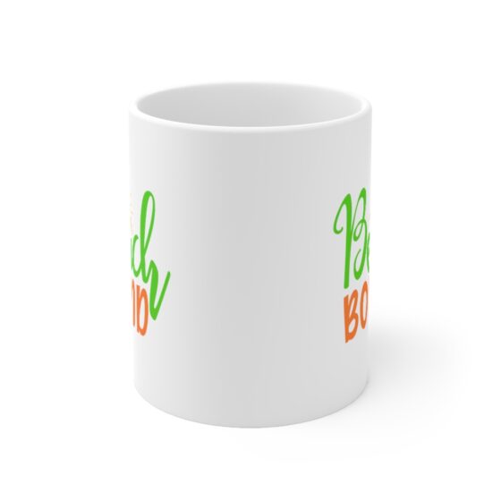 "Beach Bound" - Funny Double Sided Print - White Ceramic Mug 11oz - Image 2