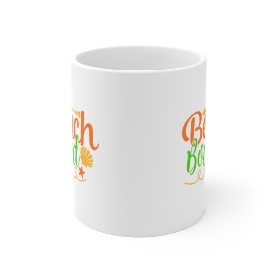 "Beach Bound" - Funny Double Sided Print - White Ceramic Mug 11oz - Image 2