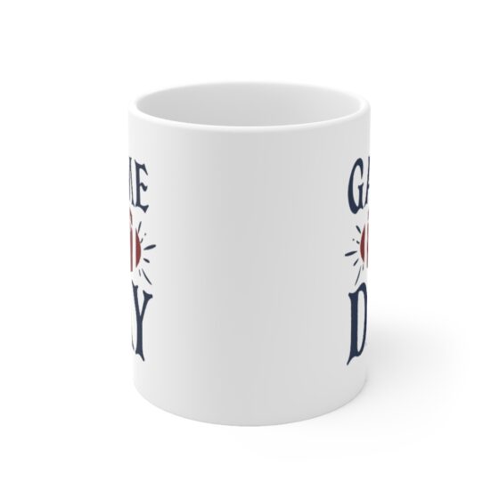 "Game Day" - Funny Double Sided Print - White Ceramic Mug 11oz - Image 2