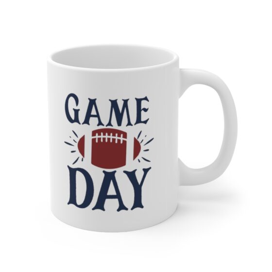 "Game Day" - Funny Double Sided Print - White Ceramic Mug 11oz - Image 3