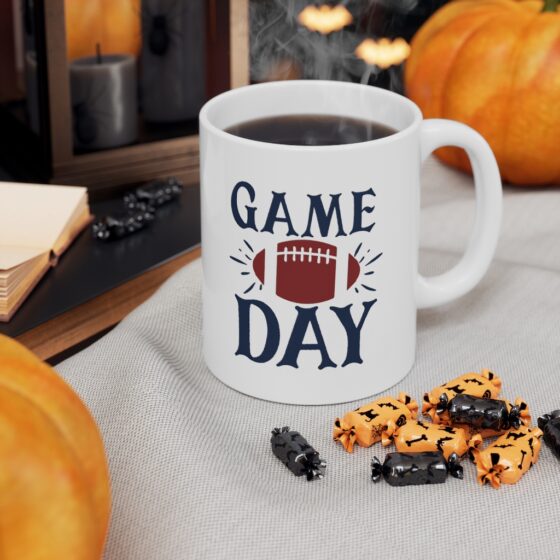 "Game Day" - Funny Double Sided Print - White Ceramic Mug 11oz - Image 7