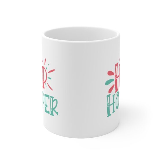 "Hip Hopper" - Funny Double Sided Print - White Ceramic Mug 11oz - Image 2