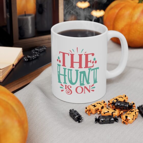 "The Hunt is On" - Funny Double Sided Print - White Ceramic Mug 11oz - Image 7