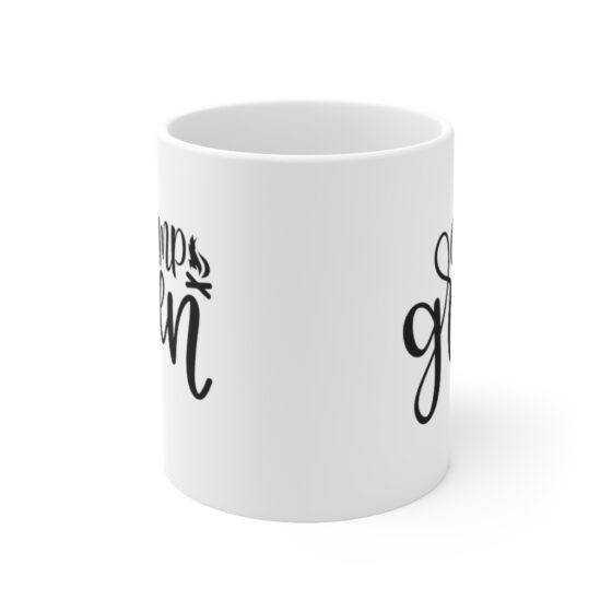 "Camp Green" - Funny Double Sided Print - White Ceramic Mug 11oz - Image 2