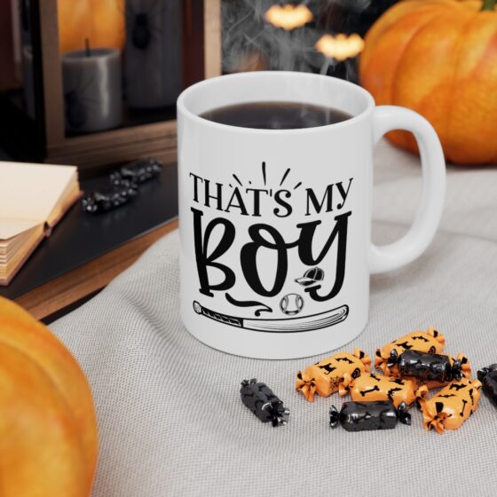 "That's My Boy" - Funny Double Sided Print - White Ceramic Mug 11oz - Image 7