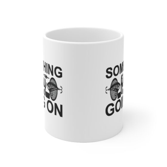 "Something Fishy Going On" - Funny Double Sided Print - White Ceramic Mug 11oz - Image 2
