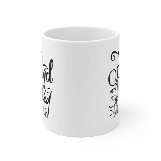 "Hand Picked For Earth" - Funny Double Sided Print - White Ceramic Mug 11oz - Image 2