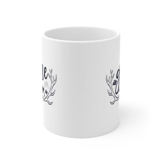 "Gone Hunting" - Funny Double Sided Print - White Ceramic Mug 11oz - Image 2