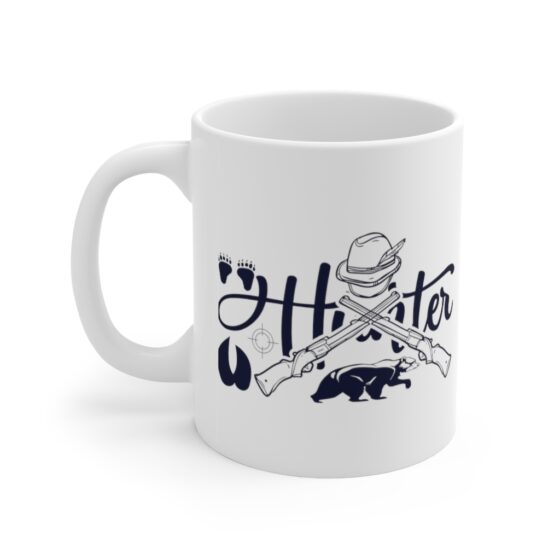 "Hunter" - Funny Double Sided Print - White Ceramic Mug 11oz