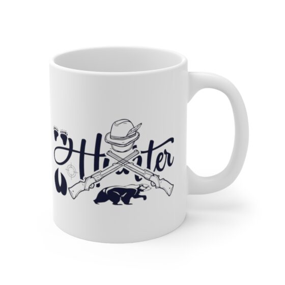 "Hunter" - Funny Double Sided Print - White Ceramic Mug 11oz - Image 3