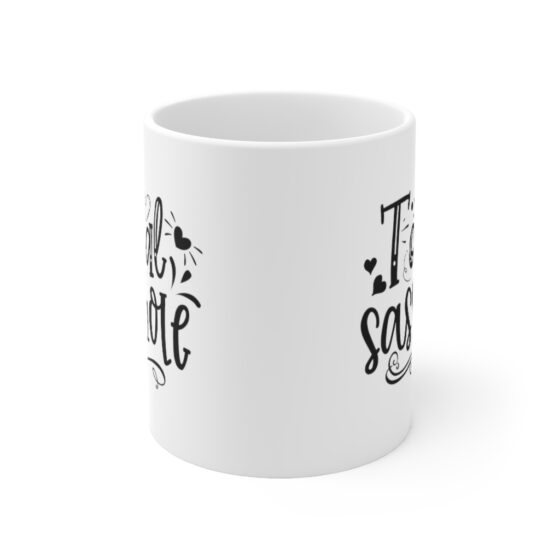 "Total Sasshole" - Funny Double Sided Print - White Ceramic Mug 11oz - Image 2