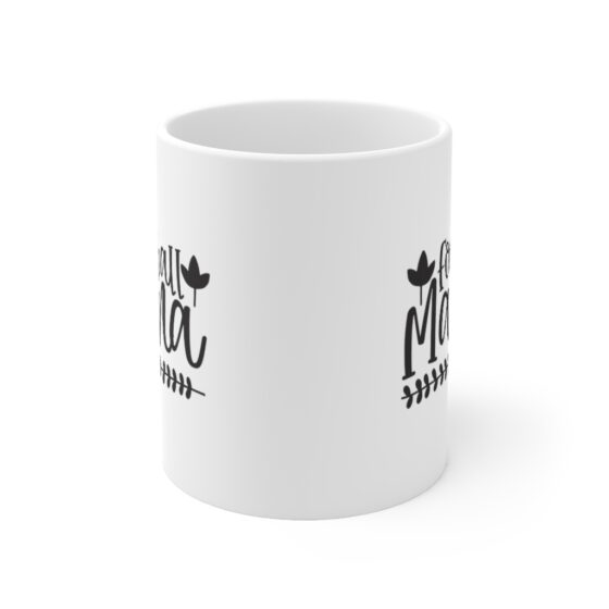 "Football Mama" - Funny Double Sided Print - White Ceramic Mug 11oz - Image 2