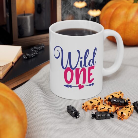 "Wild One" - Funny Double Sided Print - White Ceramic Mug 11oz - Image 7