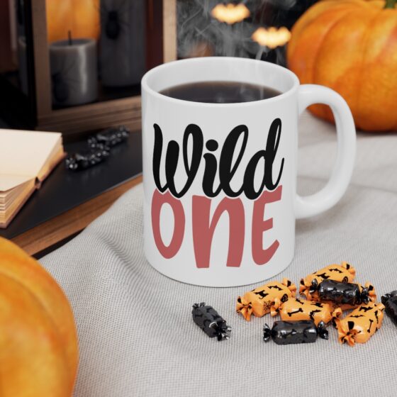 "Wild One" - Funny Double Sided Print - White Ceramic Mug 11oz - Image 7