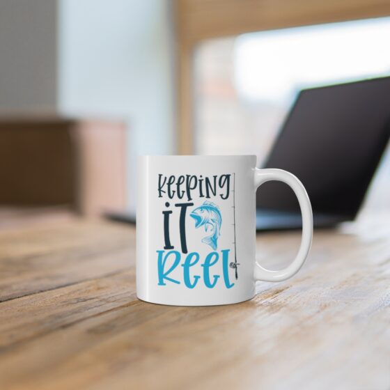 "Keeping It Reel" - Funny Double Sided Print - White Ceramic Mug 11oz - Image 6