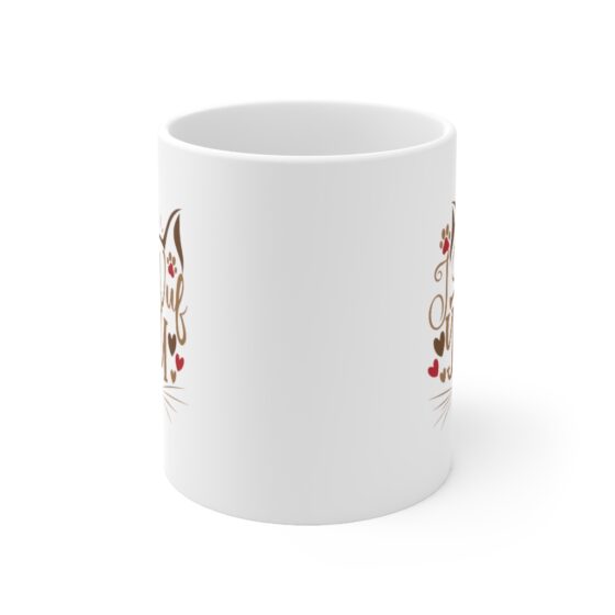 "I Wuf You" - Funny Double Sided Print - White Ceramic Mug 11oz - Image 2