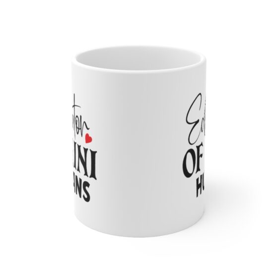 "Educator of Mini Humans" - Funny Double Sided Print - White Ceramic Mug 11oz - Image 2