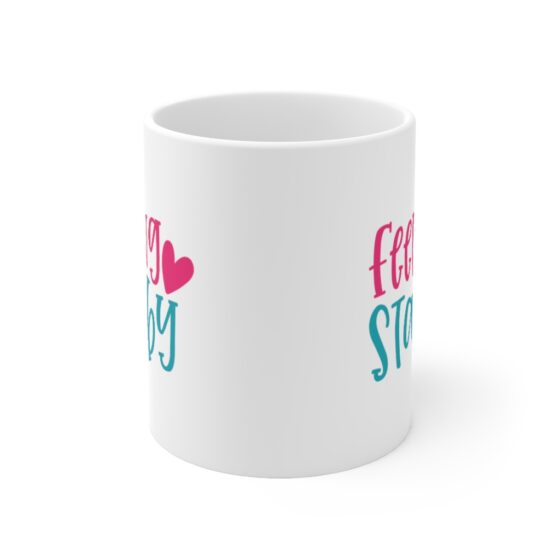 "Feeling Stabby" - Funny Double Sided Print - White Ceramic Mug 11oz - Image 2