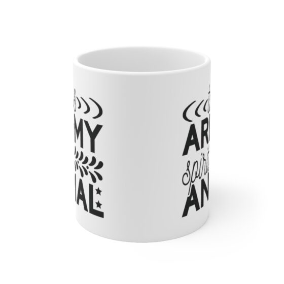"Tacos are My Spirit Animal" - Funny Double Sided Print - White Ceramic Mug 11oz - Image 2
