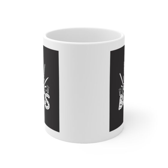 "Gloss Boss" - Funny Double Sided Print - White Ceramic Mug 11oz - Image 2