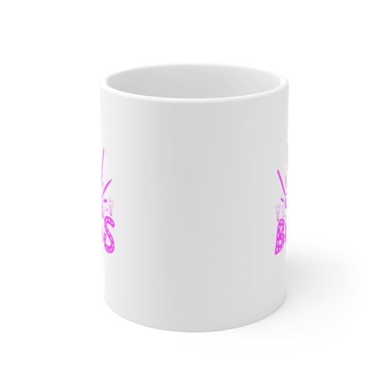 "Gloss Boss" - Funny Double Sided Print - White Ceramic Mug 11oz - Image 2