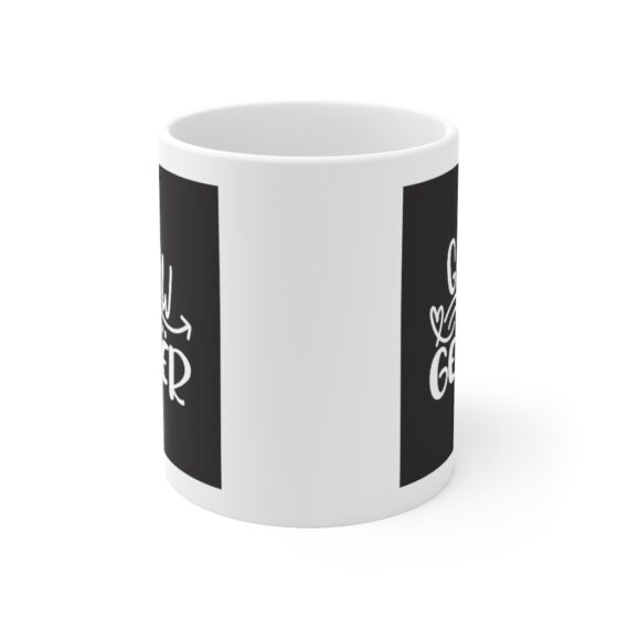 "Glow Getter" - Funny Double Sided Print - White Ceramic Mug 11oz - Image 2