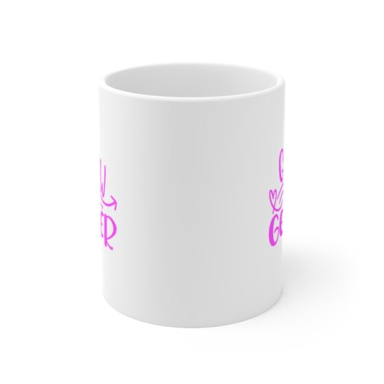 "Glow Getter" - Funny Double Sided Print - White Ceramic Mug 11oz - Image 2