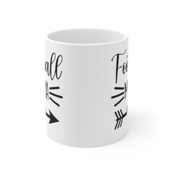 "Football Mama" - Funny Double Sided Print - White Ceramic Mug 11oz - Image 2