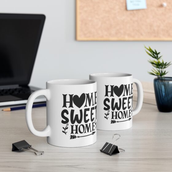 "Home Sweet Home" - Funny Double Sided Print - White Ceramic Mug 11oz - Image 5