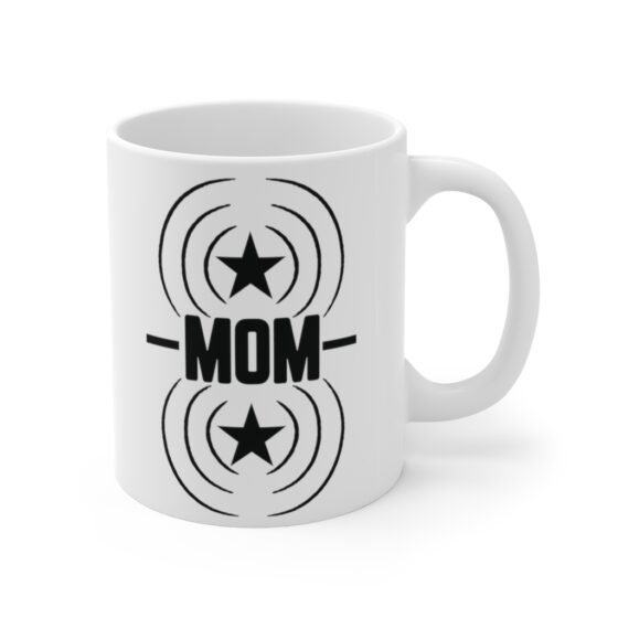 Copy of "Mom" - Funny Double Sided Print - White Ceramic Mug 11oz - Image 3