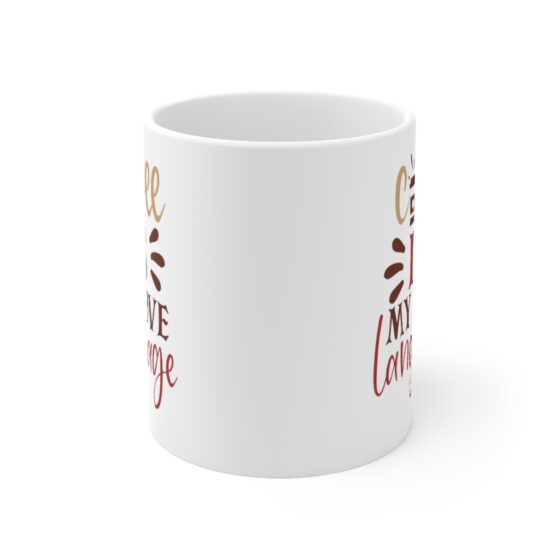 "Coffee is my Love Language" - Funny Double Sided Print - White Ceramic Mug 11oz - Image 2