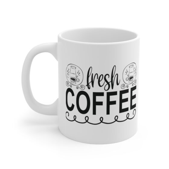 "Coffee Bar" - Funny Double Sided Print - White Ceramic Mug 11oz - Image 4