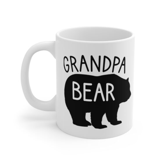 "Grandpa Bear" - Funny Double Sided Print - White Ceramic Mug 11oz