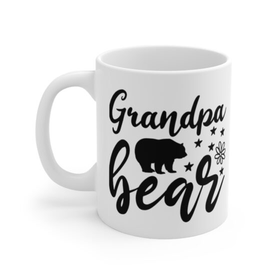 "Grandpa Bear" - Funny Double Sided Print - White Ceramic Mug 11oz