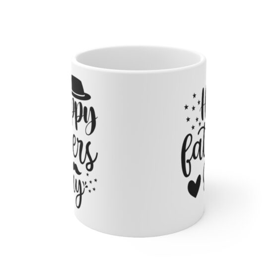 "Happy Father's Day" - Funny Double Sided Print - White Ceramic Mug 11oz - Image 2