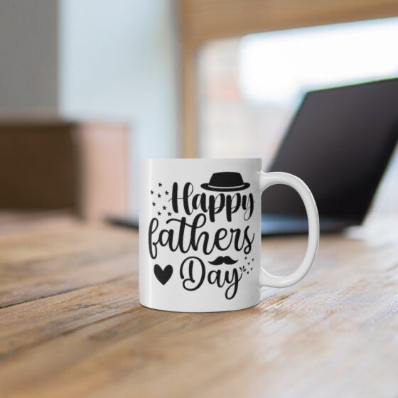 "Happy Father's Day" - Funny Double Sided Print - White Ceramic Mug 11oz - Image 6